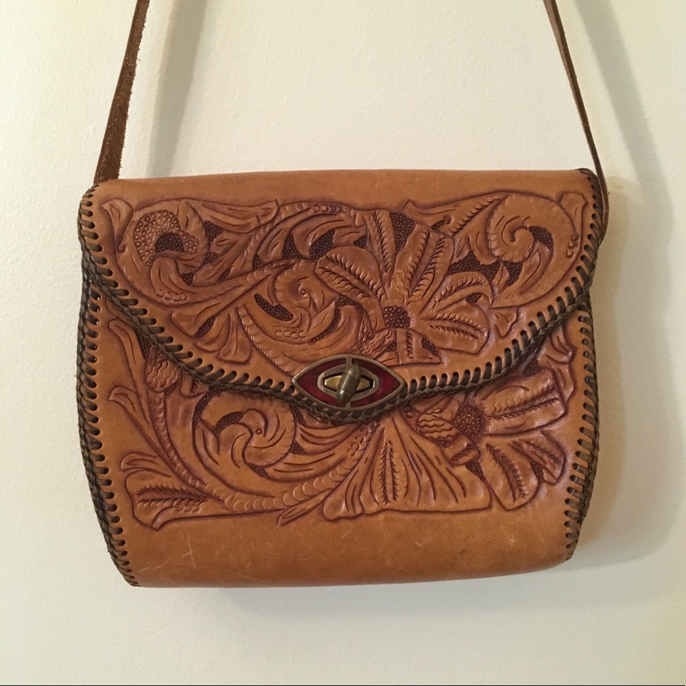 Handmade Genuine Leather Boho Cross Body Purse